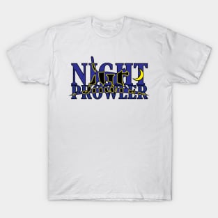 Night Prowler cat night owls moonstruck birthday gift shirt T-Shirt